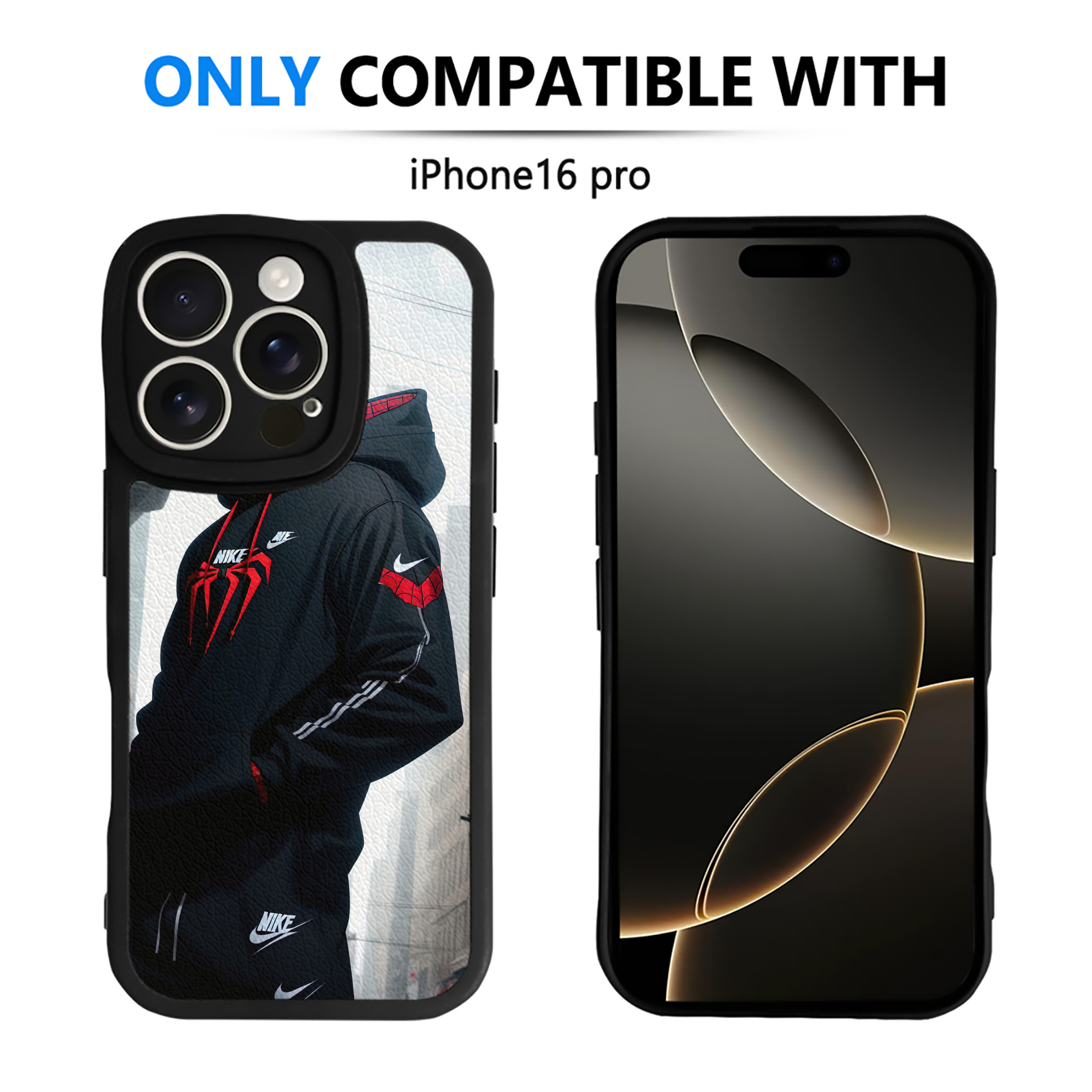 （画像用） Spider Man スパイダーマン 【iPhone 16シリーズ対応】シリコンスマホケース（レザー調） 材質：シリコン